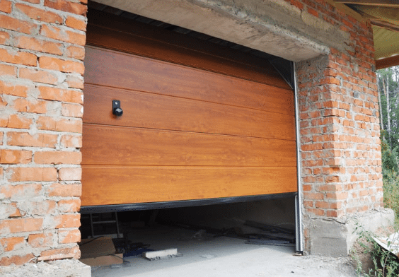 Mahogany Garage Door