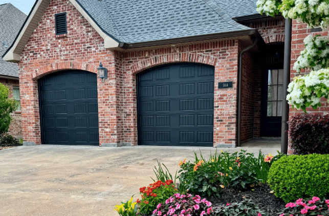 Modern Black Garage Door