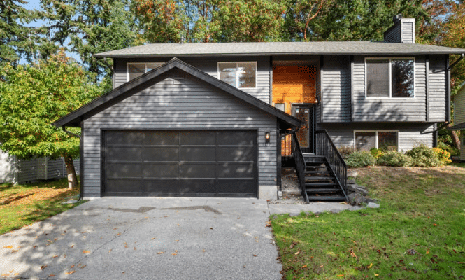Black Garage Door